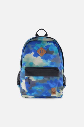 Kids Backpack Blue And Grey Camouflage-0