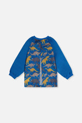 Apron Blue Dinosaur Print-1