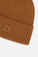 Ribbed Knit Hat Brown Sugar-2