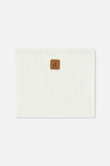 Baby Ribbed Knit Neckwarmer Off-White-0