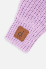 Knit Mittens Lavender-2