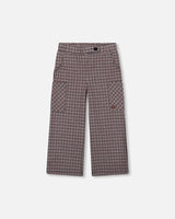 Jacquard Knit Flare Pants With Houndstooth Pattern | Deux par Deux | Jenni Kidz