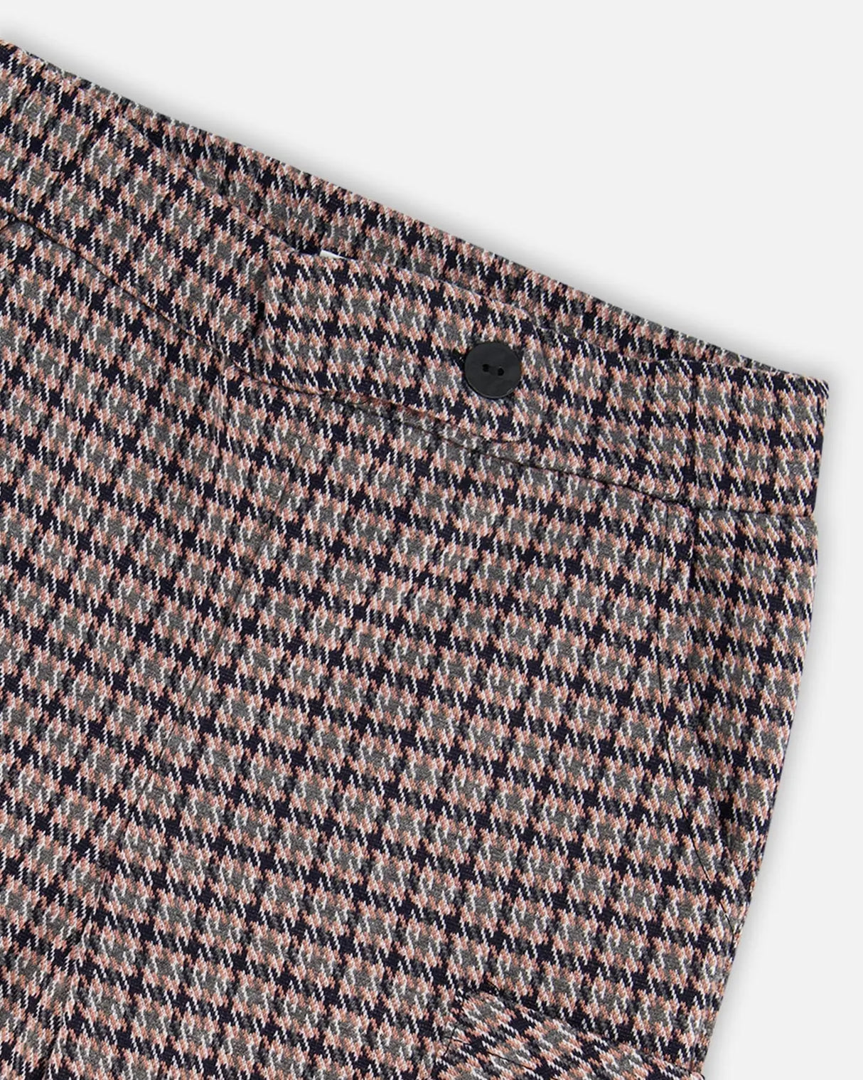 Jacquard Knit Flare Pants With Houndstooth Pattern | Deux par Deux | Jenni Kidz