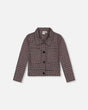 Jacquard Knit Jacket With Houndstooth Pattern | Deux par Deux | Jenni Kidz