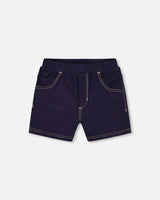 Jegging Shorts Dark Denim Blue | Deux par Deux | Jenni Kidz