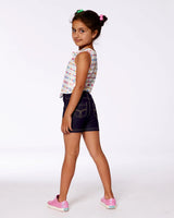 Jegging Shorts Dark Denim Blue | Deux par Deux | Jenni Kidz