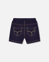Jegging Shorts Dark Denim Blue | Deux par Deux | Jenni Kidz
