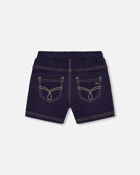 Jegging Shorts Dark Denim Blue | Deux par Deux | Jenni Kidz