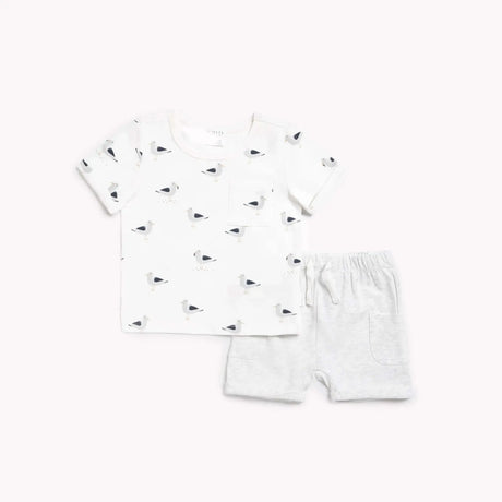 "seaside seagulls" 2-piece outfit set | petit lem