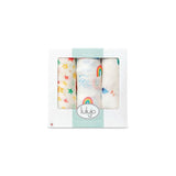 3 pack of bamboo swaddle - high in the sky | lulujo 47" x 47"