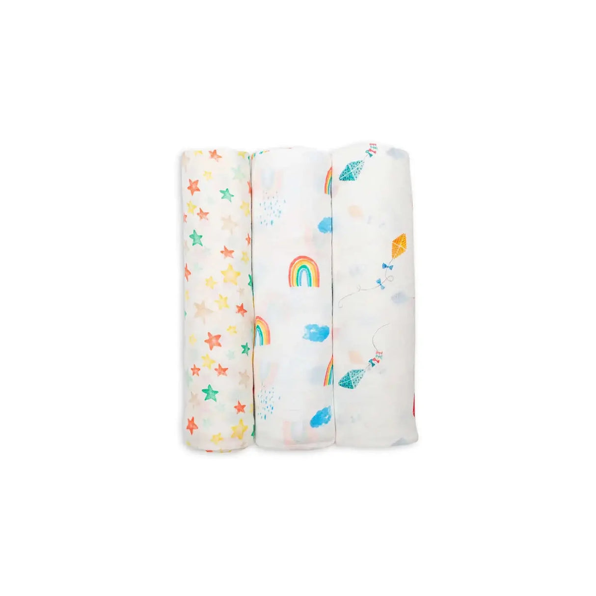 3 pack of bamboo swaddle - high in the sky | lulujo