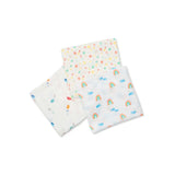 3 pack of bamboo swaddle - high in the sky | lulujo