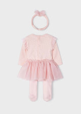 3-piece set with tutu skirt newborn girl | mayoral