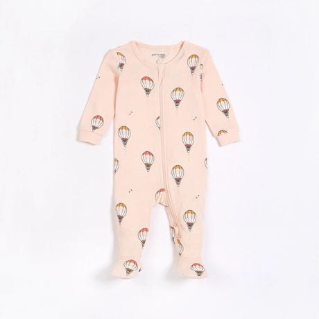 Air Balloon Print on Blush Sleeper | Petit Lem - Jenni Kidz