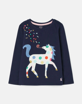 Joules Ava Long Sleeve Applique Artwork T-Shirt – product image 1