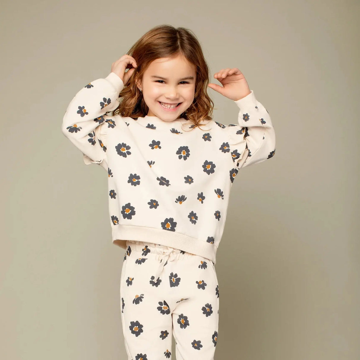 BLOSSOM Organic Terry Sweatshirt | Miles The Label - Jenni Kidz