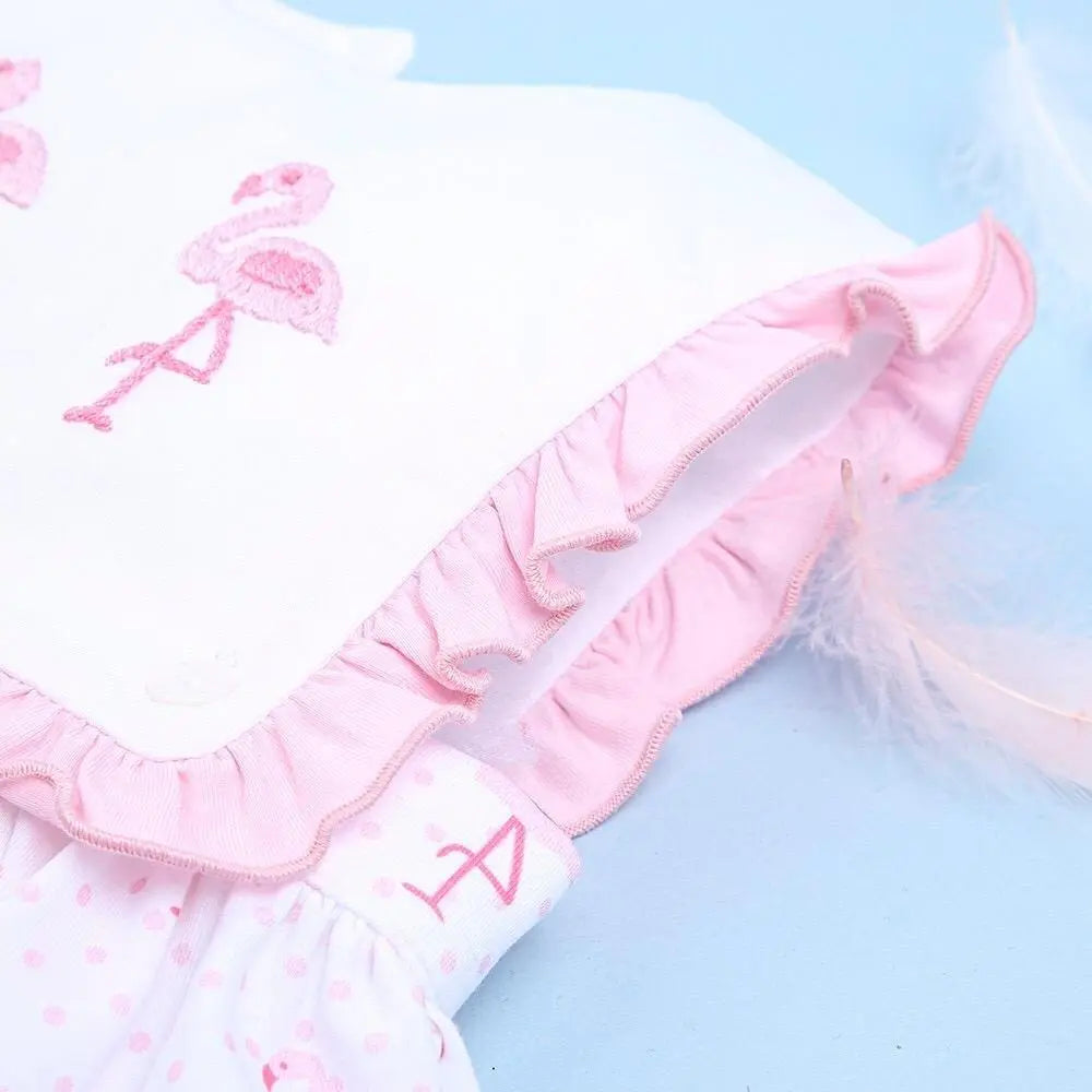 Babeeni Flamingo embroidery baby dress - Jenni Kidz