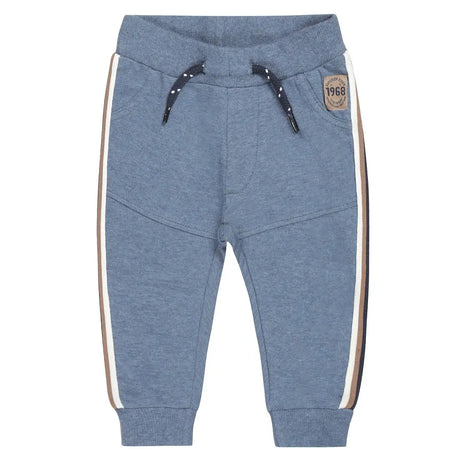 Baby Boys Jogger Pants Blue Melange | Dirkje - Dirkje