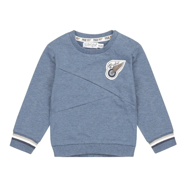 Baby Boys Jumper Blue Melange | Dirkje - Dirkje