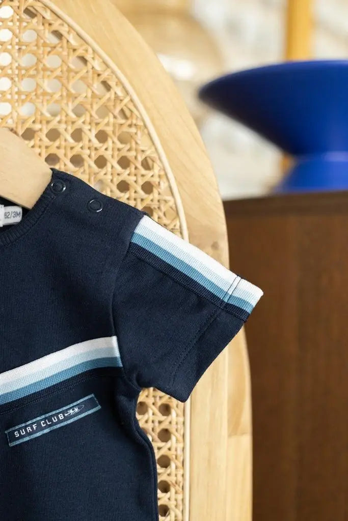 Baby Boys Romper Dark Blue | Dirkje - Jenni Kidz