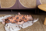 Baby Boys Suit Rust Brown Pirate Print | Dirkje - Jenni Kidz