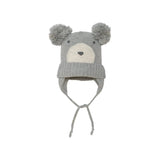 Baby Earflap Winter Hat Grey Mix | DEUX PAR DEUX - DEUX PAR DEUX