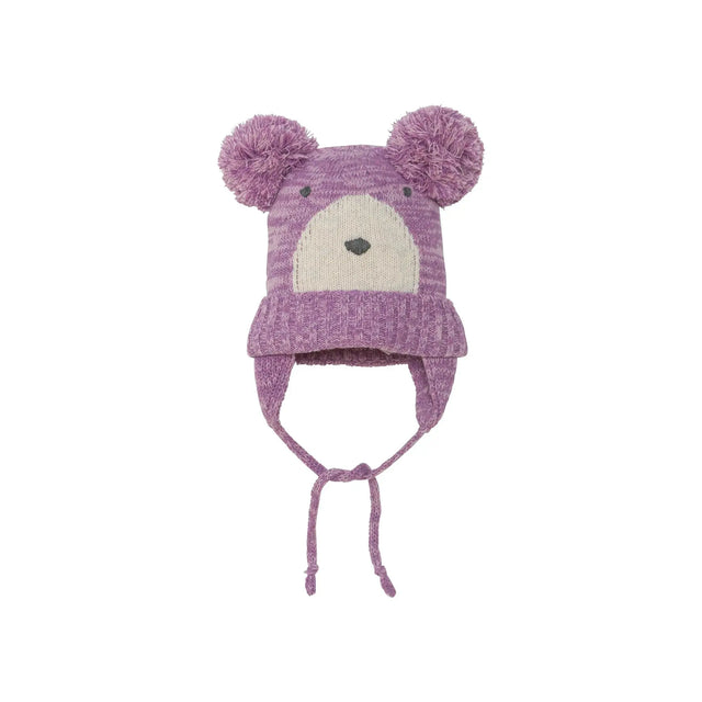 Baby Earflap Winter Hat Purple Mix | DEUX PAR DEUX - DEUX PAR DEUX