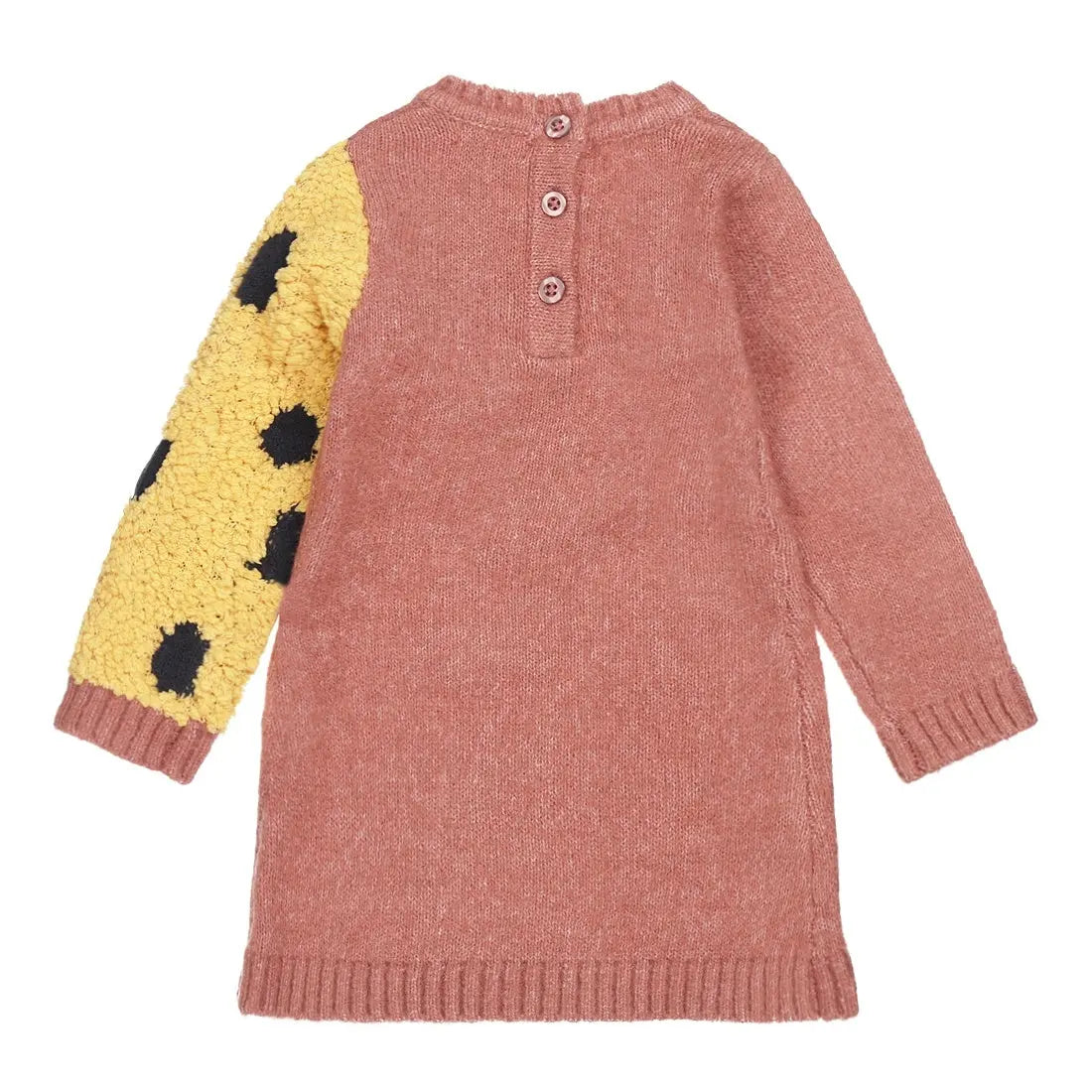 Baby Girls Dress Old Pink Giraffe | Dirkje - Dirkje