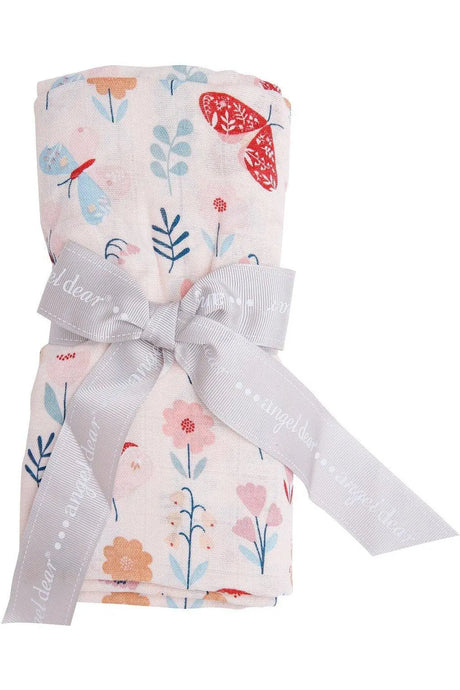 Bamboo Muslin Swaddle Blanket  Butterfly Garden | Angel Dear - Jenni Kidz