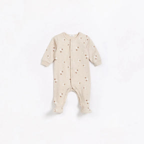 Bouquet Print on Beige Sleeper | Petit Lem - Jenni Kidz