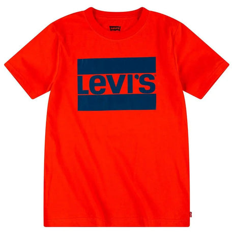 Boy's Logo Short Sleeve T-Shirt Red | Levi's - Jenni Kidz