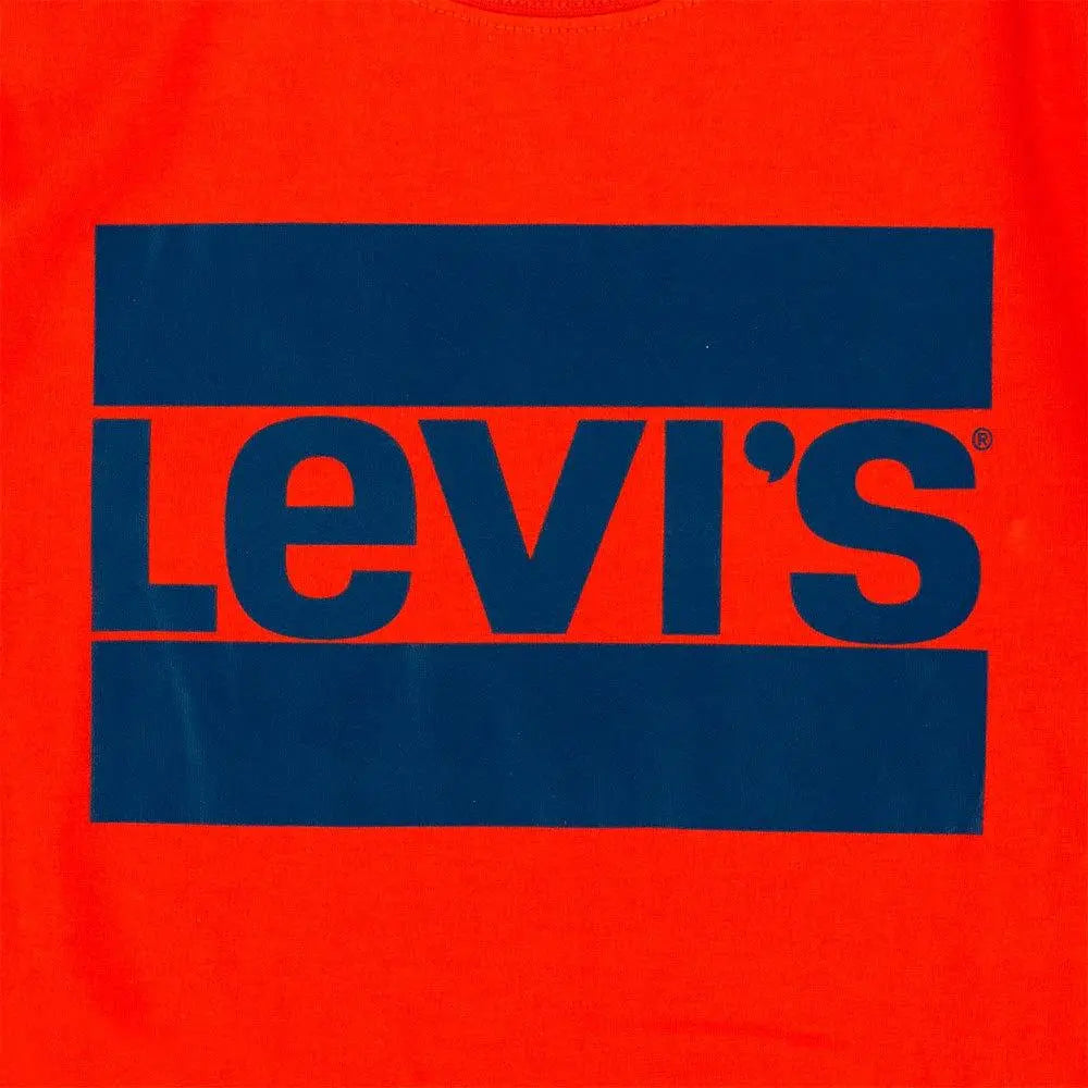 Boy's Logo Short Sleeve T-Shirt Red | Levi's - Jenni Kidz