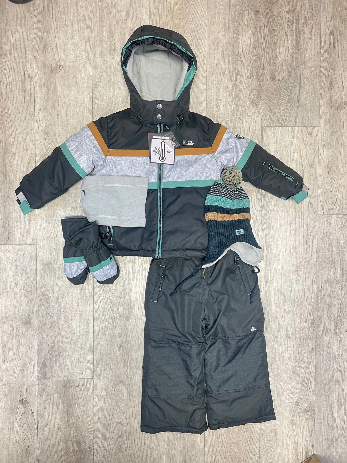 Boy's Snowsuit 5 PCS Set - Deep Sea | Blizz - Blizz