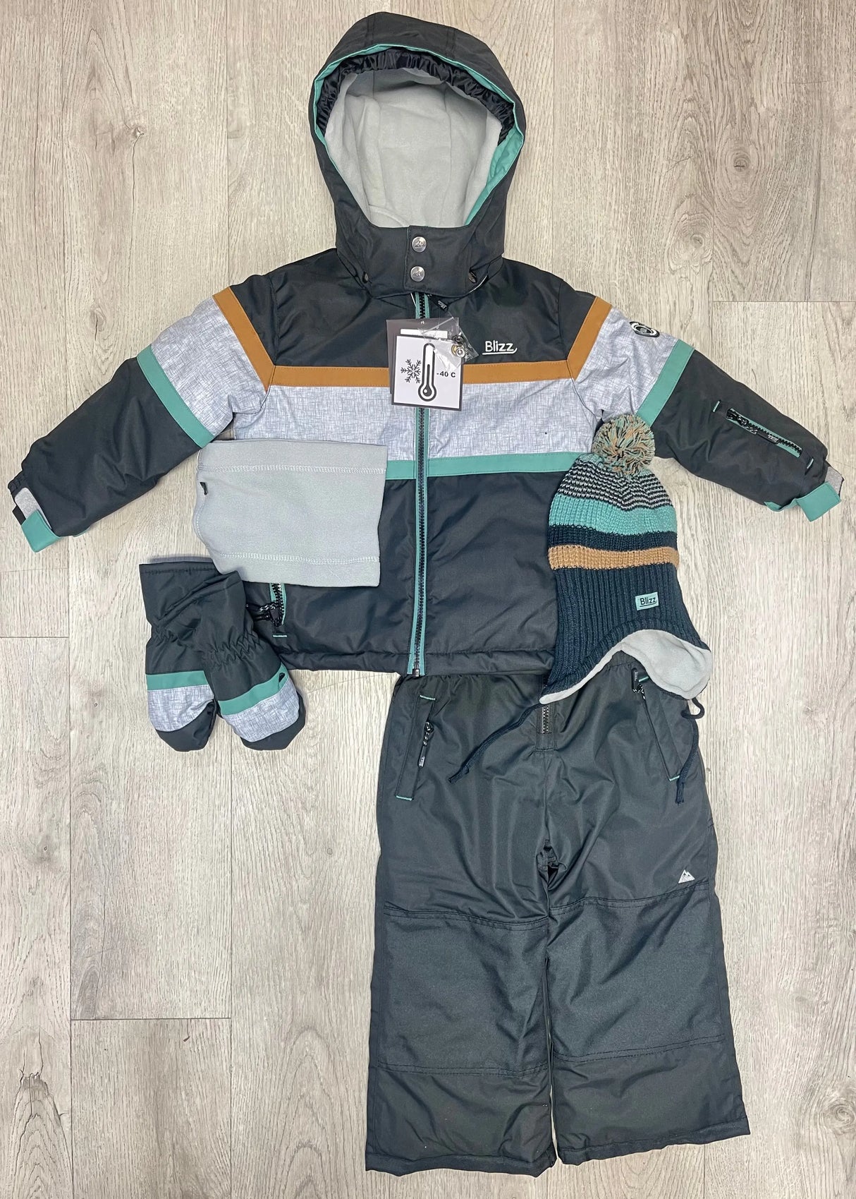 Boy's Snowsuit 5 PCS Set - Deep Sea | Blizz - Blizz