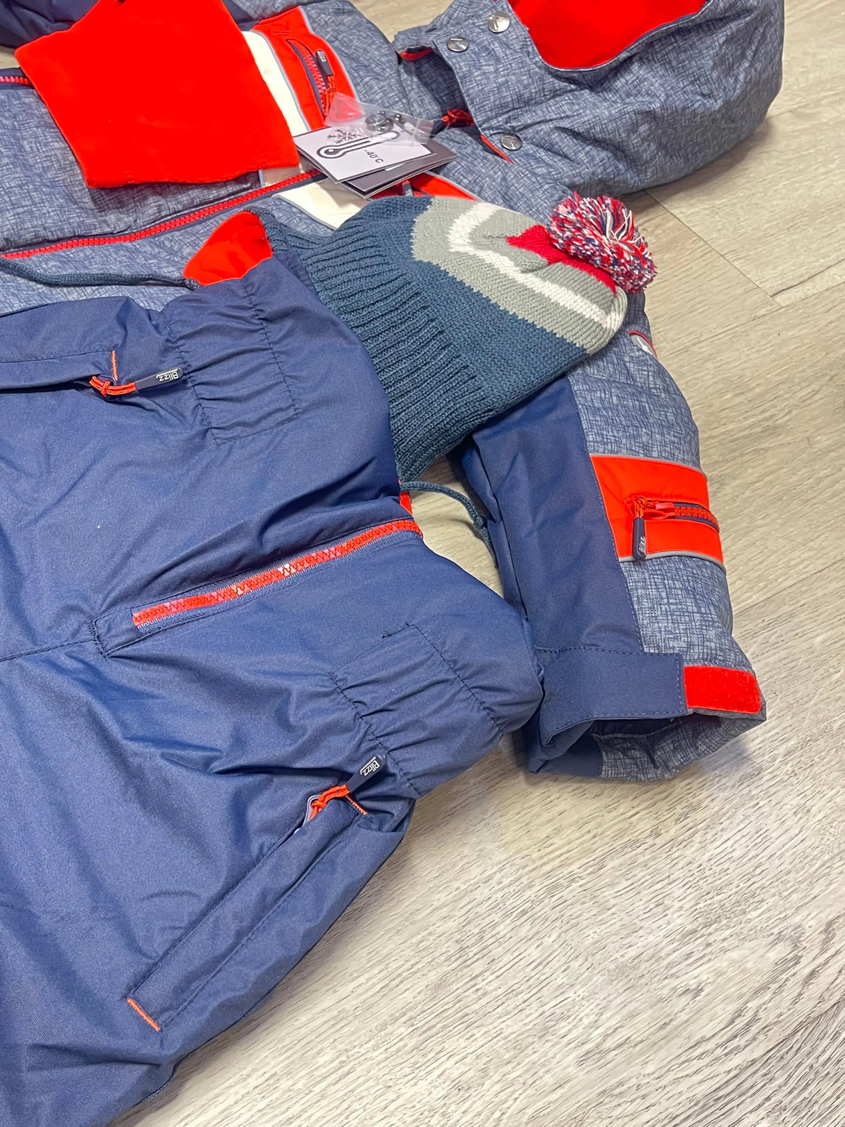 Boy's Snowsuit 5 PCS Set - Red | Blizz - Blizz