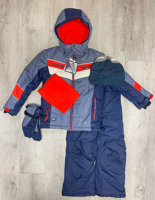 Boy's Snowsuit 5 PCS Set - Red | Blizz - Blizz