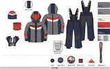 Boy's Snowsuit 5 PCS Set - Red | Blizz - Blizz