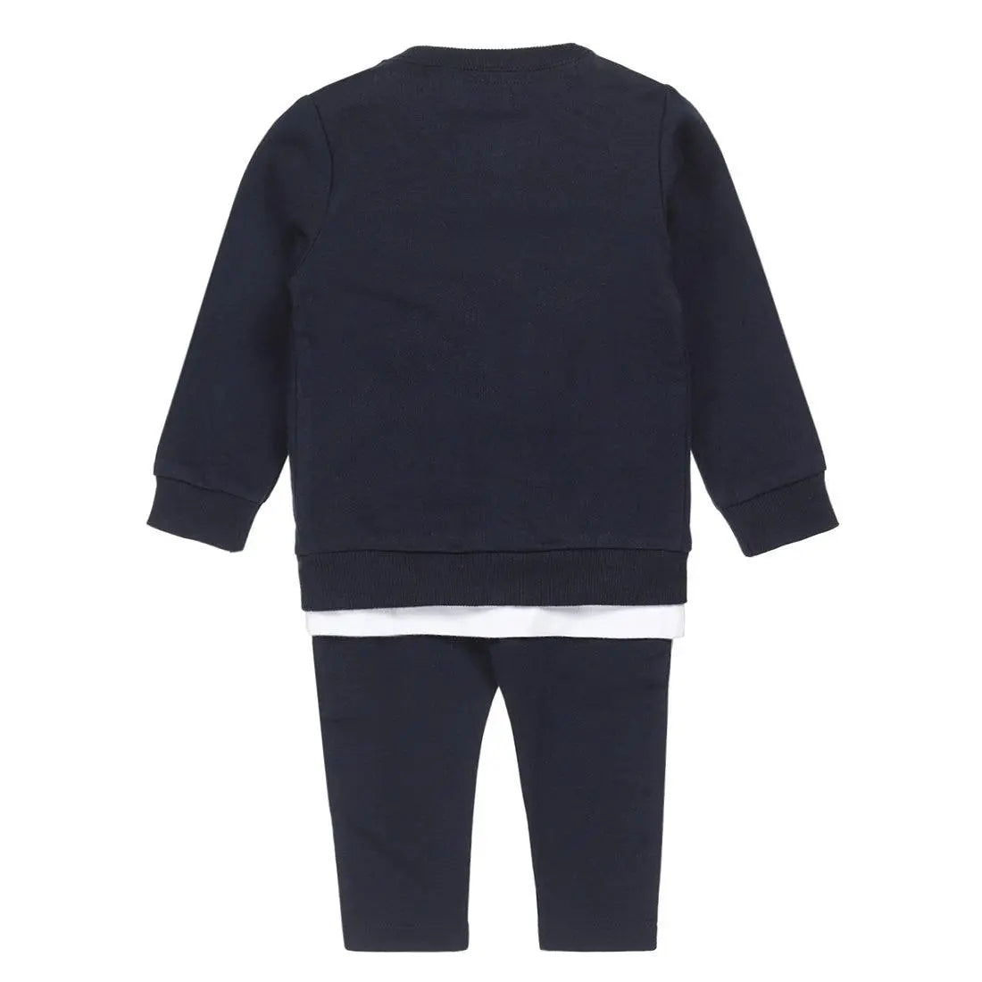 Boys Baby Set Cardigan T-shirt Pants Dark Blue White | Dirkje - Jenni Kidz