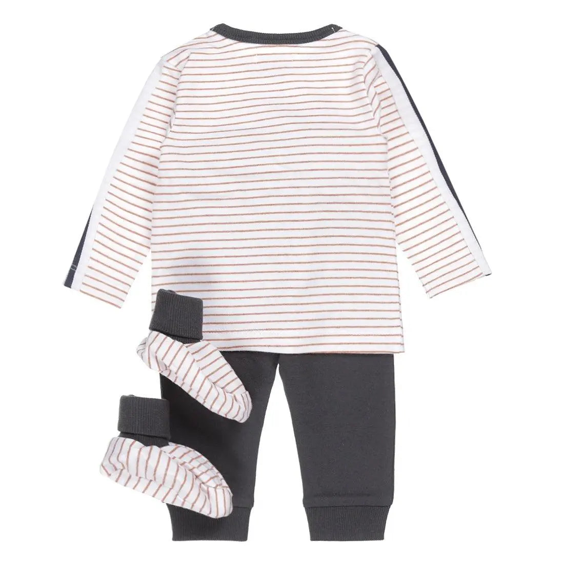 Boys Baby Set Longsleeve With Jogging Pants and Slippers | Dirkje - Jenni Kidz