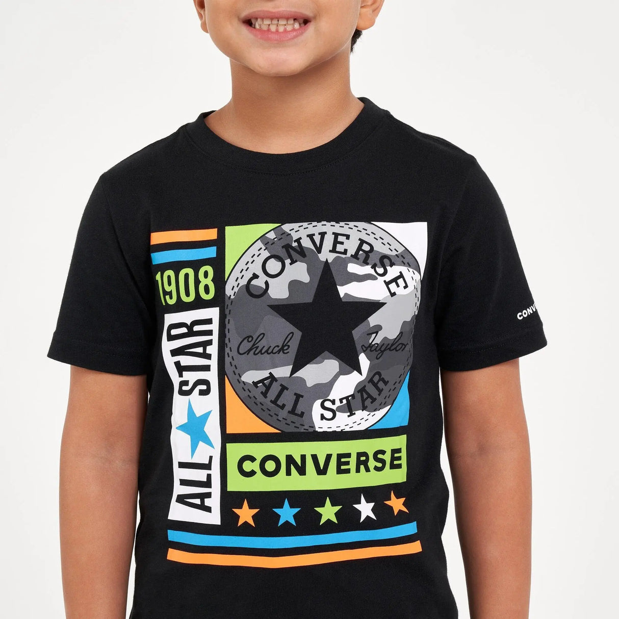 Boys Camo Mixed Box Graphic T-Shirt | Converse - Jenni Kidz