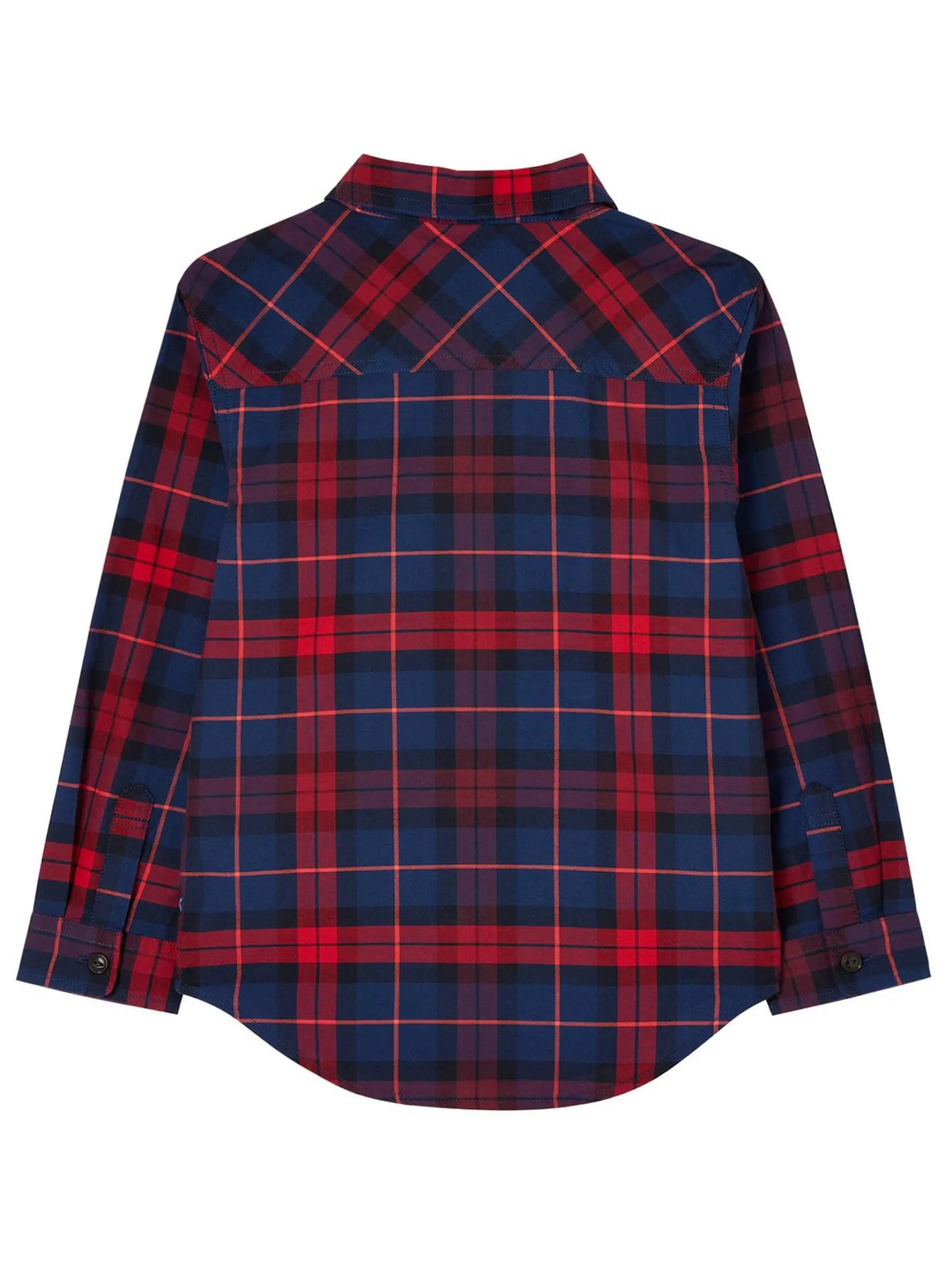 Boys Hamish Long Sleeved Check Shirt - Red | Joules - Jenni Kidz