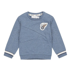 Boys Jumper Blue Melange | Dirkje - Dirkje