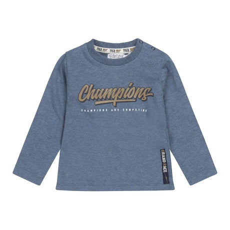 Boys Shirt Blue Melange Champions | Dirkje - Dirkje
