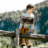 Boys Sweater Light - Grey Heather | DEUX PAR DEUX - Jenni Kidz