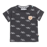 Boys T-shirt Dark Blue Sharks | Dirkje - Jenni Kidz