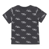 Boys T-shirt Dark Blue Sharks | Dirkje - Jenni Kidz