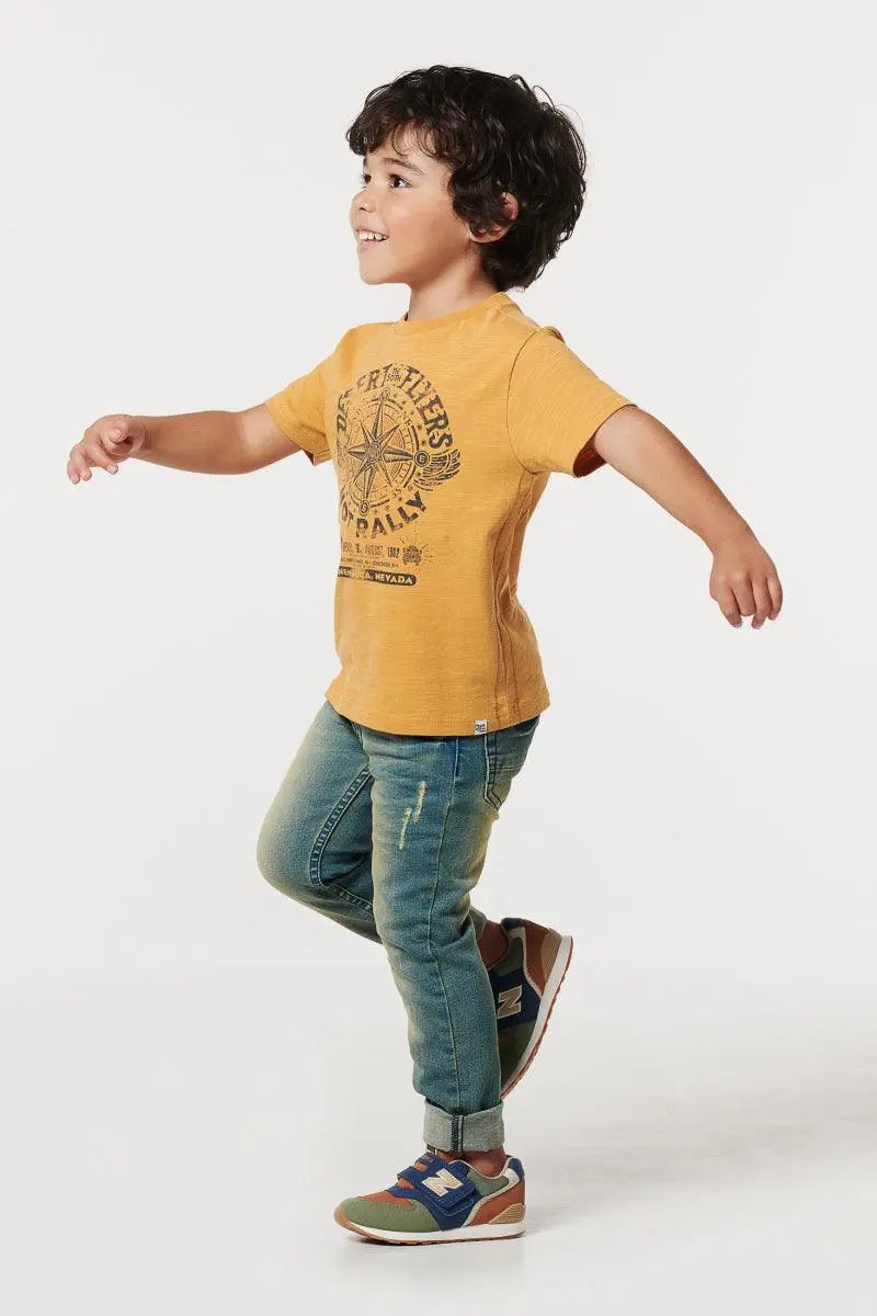 Boys Tee Shortsleeve Amber Gold | Noppies - Jenni Kidz