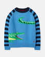 Burford Intarsia Crew Neck Knit Sweater | Joules - Jenni Kidz