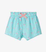 Butterfly Gingham Baby Woven Paper Bag Shorts | Hatley - Jenni Kidz