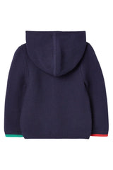 CHARMFORD BLUE CARS HOODED BABY CARDIGAN | Joules - Jenni Kidz